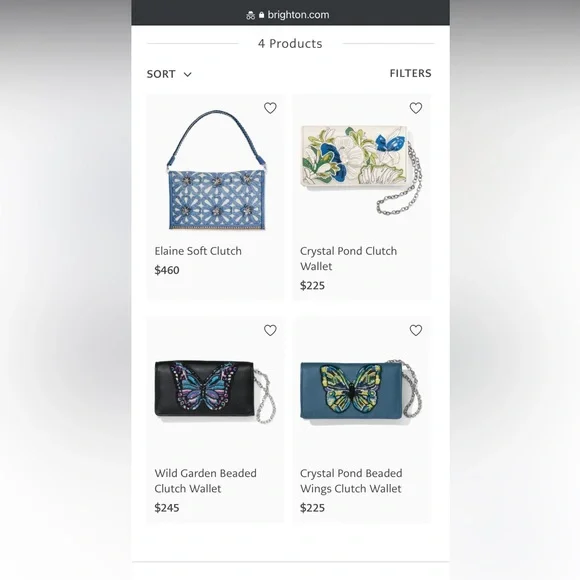 Brighton Wristlet clutch purse and jewelry bag - Picture 11 of 12